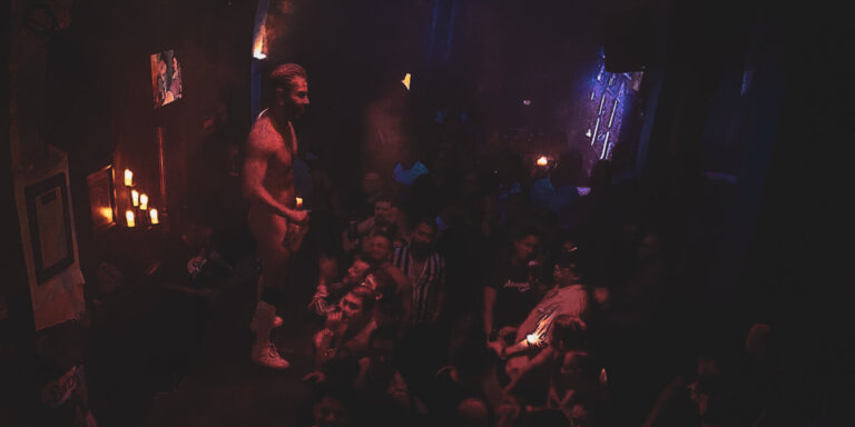 Tom's Leather Bar. A famous gay bar in Mexico City