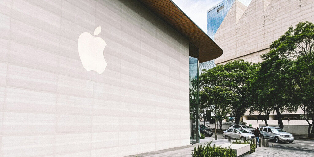 Mac Store right next to the Museo Jumex building in Polanco Mexico City