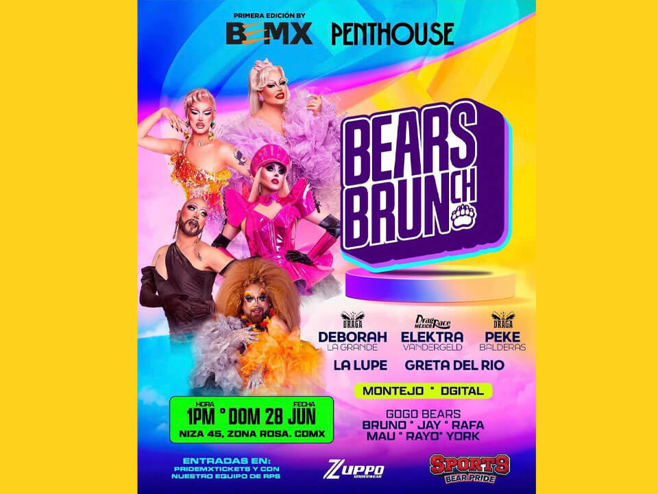 Bears who Brunch Gay Recovery Party After Pride Mexico City 2026
