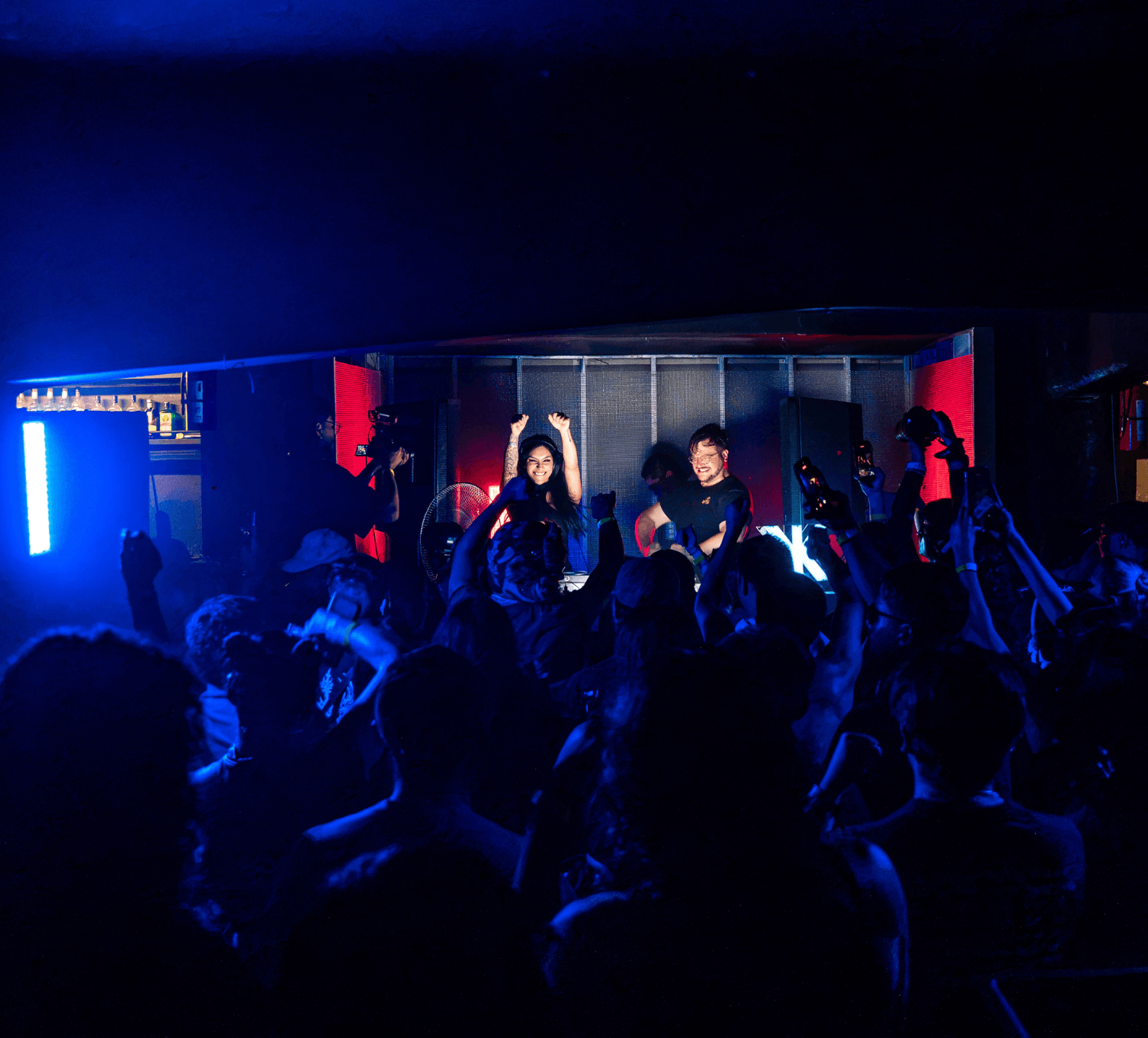Crowd dancing at Brutal MX — queer techno night in Mexico City